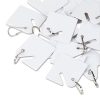 Replacement Slotted Key Cabinet Tags, 1.63 x 1.5, White, 20/Pack - Image 2