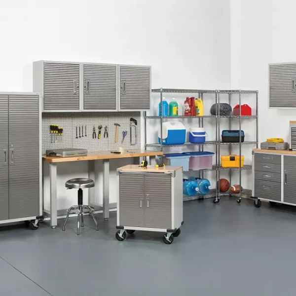 Seville Classics UltraHD 2-Door Rolling Cabinet - Image 2