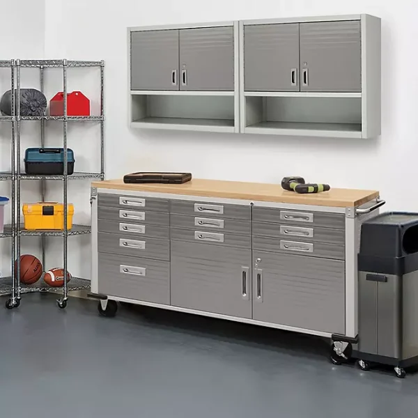 Seville Classics® UltraHD® 11-Drawer Rolling Workbench, 77" W x 20" D x 37.5" H - Image 6