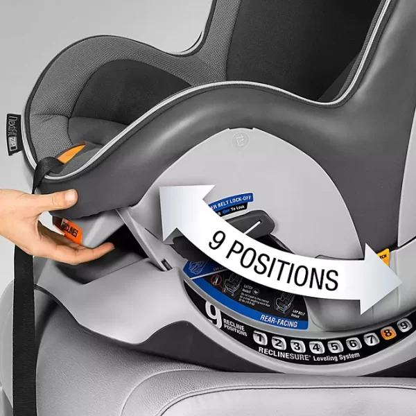 Chicco NextFit Zip Convertible Car Seat, Carbon - Image 6
