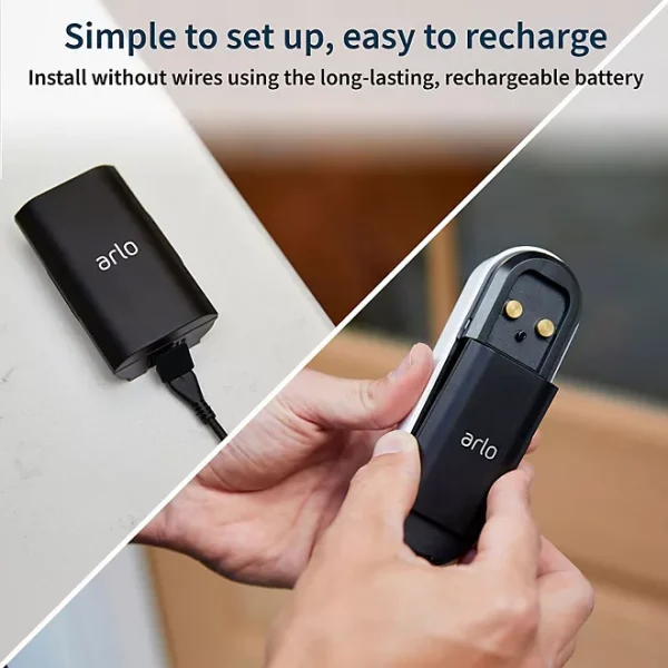 Arlo Wire-Free Video Doorbell Bundle Doorbell + Extra Battery - Image 4