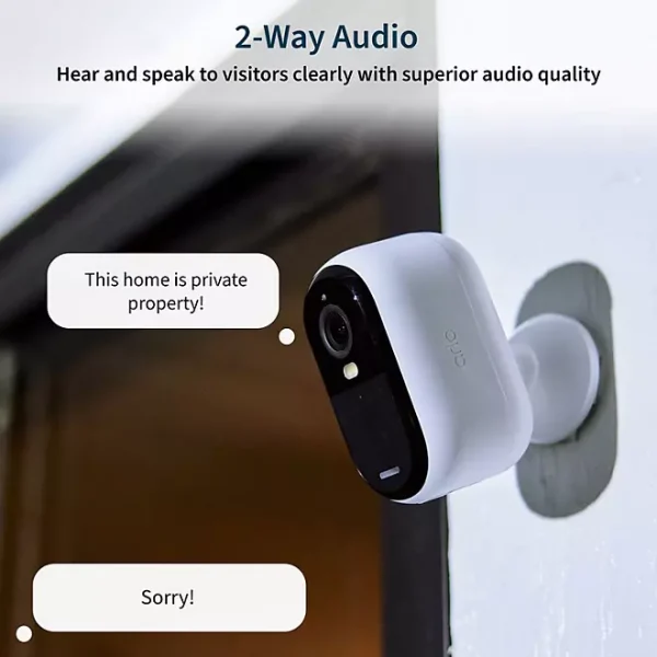 Arlo 2K Essential Outdoor Camera 2nd Generation, 4 Cameras and 2 Solar Panels, White - Image 5