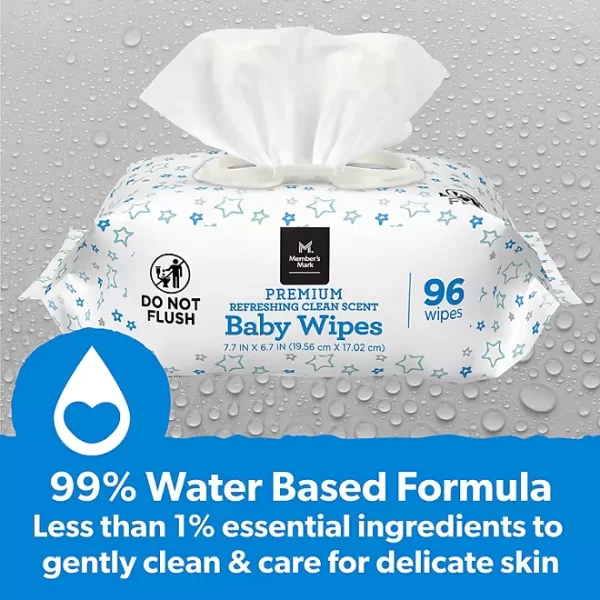 Member's Mark Premium Refreshing Clean Scented Baby Wipes, 12 Packs 1152 ct. - Image 6