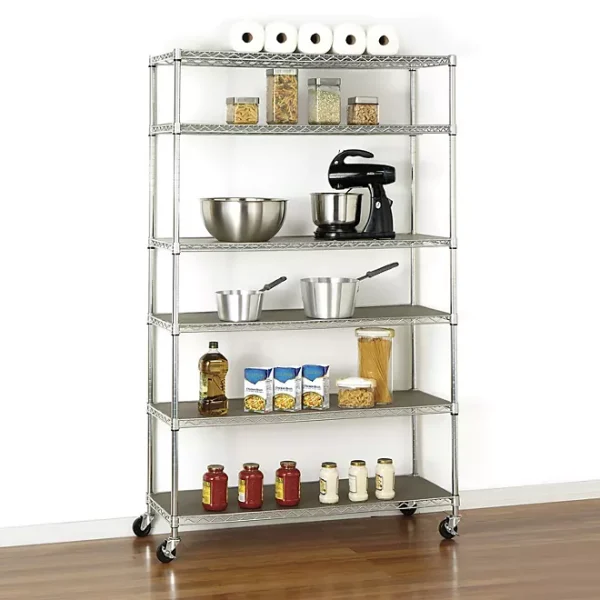 Member's Mark 6-Tier Heavy Duty Wire Shelving, 47.75" W x 18" D x 75.5" H - Image 6