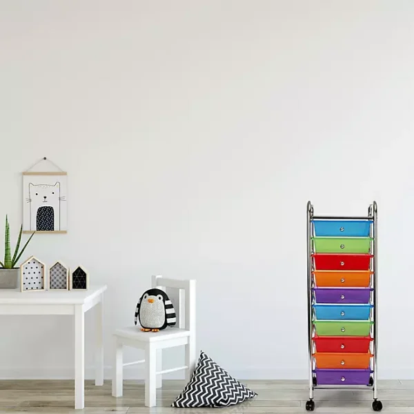 Seville Classics 10 Drawer Cart Multiple Colors - Image 5
