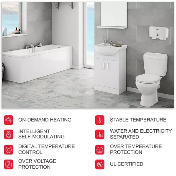 Atmor AT-800-35 3.5kW 120V 0.5GPM Single Sink Tankless Electric Water Heater - Image 5