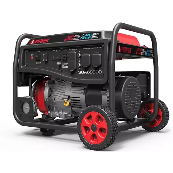 A-iPower Model SUA6900D, 6,900 Watt Dual Fuel Portable Generator, Powerful 274cc OHV 4-Stroke Engine - Image 3