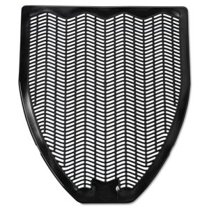 Disposable Urinal Floor Mat, Nonslip, Fresh Blast Scent, 17.5 x 20.38, Black, 6/Carton