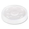 Plastic Lids, Fits 12 oz to 24 oz Hot/Cold Foam Cups, Straw-Slot Lid, White, 100/Pack, 10 Packs/Carton - Image 2