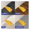 Giant Foot Doorstop, No-Slip Rubber Wedge, 3.5w x 6.75d x 2h, Safety Yellow - Image 4