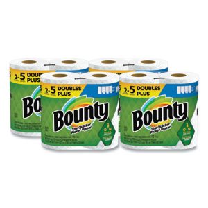 Select-a-Size Kitchen Roll Paper Towels, 2-Ply, White, 6 x 11, 113 Sheets/Roll, 2 Double Plus Rolls/Pack, 4 Packs/Carton