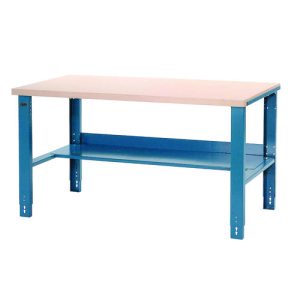 Industrial Workbench Bench-in-a-Box, 3,000 lbs, 60 x 30 x 29.75 to 36.75, Blue, Ships in 1-3 Business Days