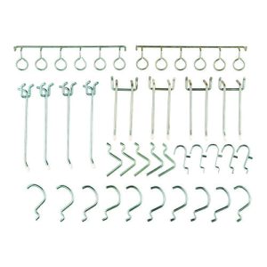 Pegboard Hooks, 30-Piece Assorted Hooks, Steel, Ships in 1-3 Business Days