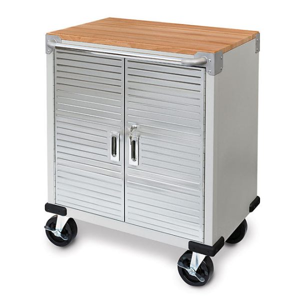 Seville Classics UltraHD 2-Door Rolling Cabinet