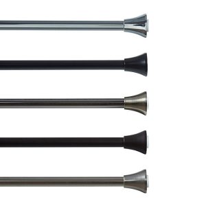 Lavender & Sage Shower Curtain Rod & 12-Piece Hook Set (Assorted Designs)