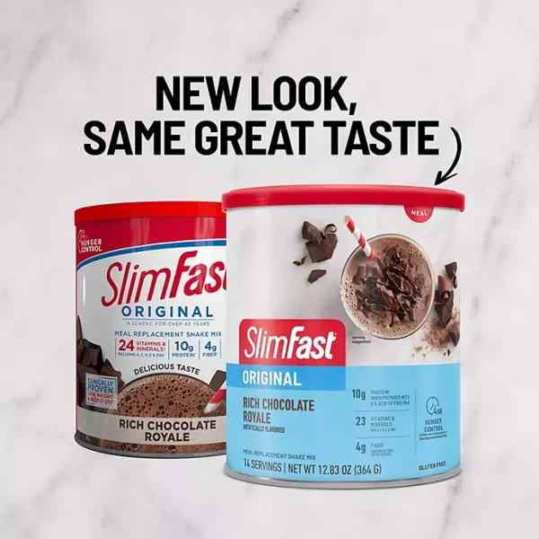 SlimFast Original 10g Protein Meal Replacement Shake Mix, Chocolate Royale 34 Servings, 31.18 oz. - Image 3