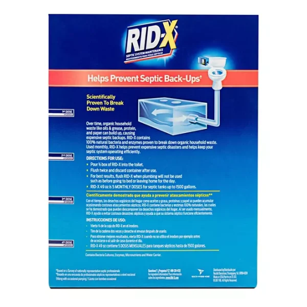 RID-X Septic Tank Treatment Powder, 49 oz. - Image 2