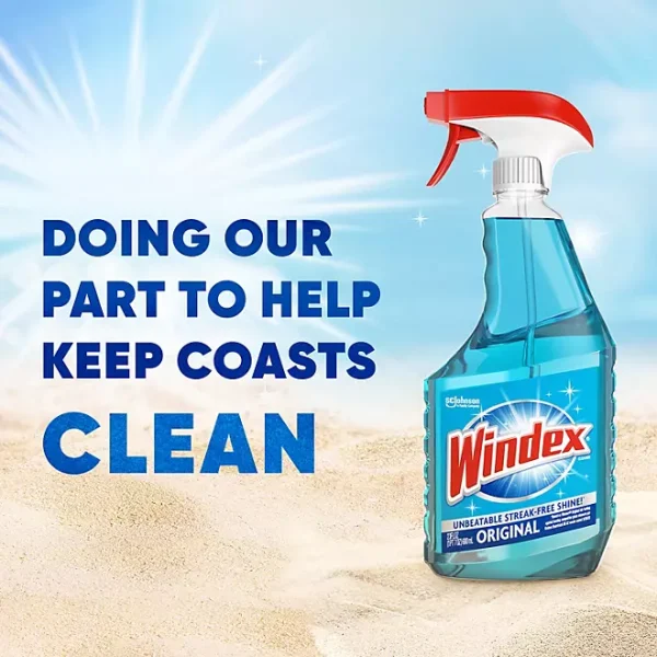 Windex Original Glass Cleaner 4x32 oz bottles, 128 oz Total - Image 3