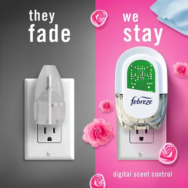 Febreze PLUG Air Freshener Refills, Mediterranean Lavender + Downy April Fresh 5 ct. - Image 3