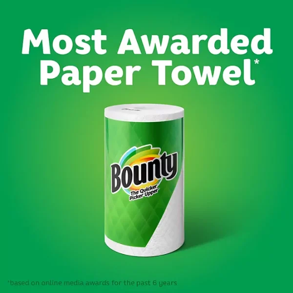 Bounty Select-A-Size Paper Towels, White 105 sheets/roll, 12 rolls - Image 3