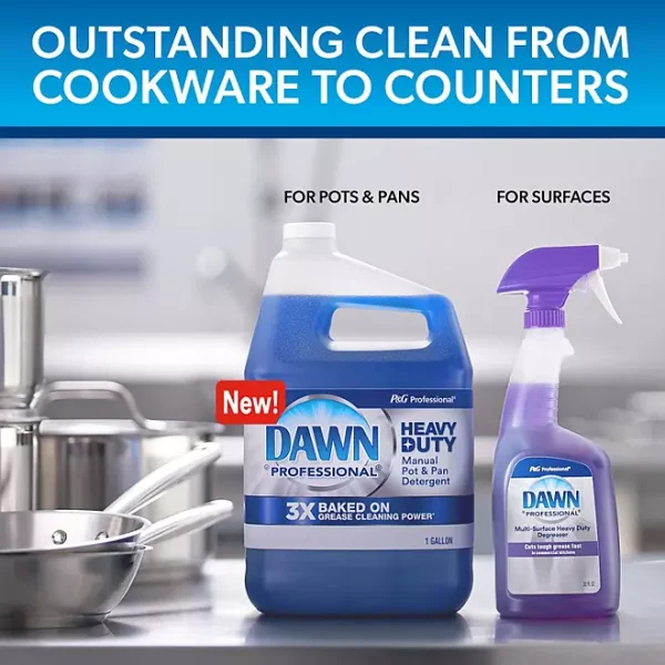 Dawn Professional Heavy Duty Manual Pot and Pan Dish Soap Detergent 1 Gallon - Image 2