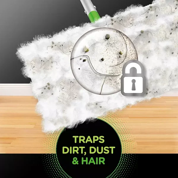 Swiffer Heavy Duty Dry + Wet Sweeping Kit Cleaning Tool, 1 Swiffer, 8 Dry Cloths, 5 Wet Cloths - Image 4