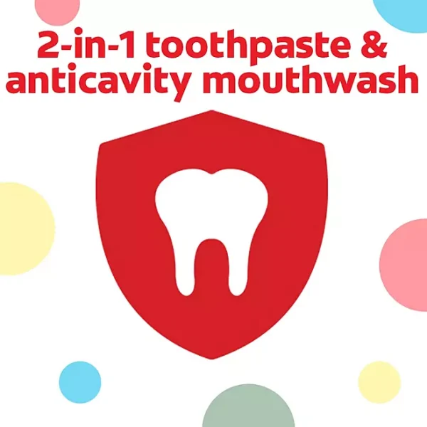 Colgate 2-in-1 Anticavity Kids' Gel Toothpaste with Fluoride, Watermelon Burst, 4.6 oz., 3 pk. - Image 3