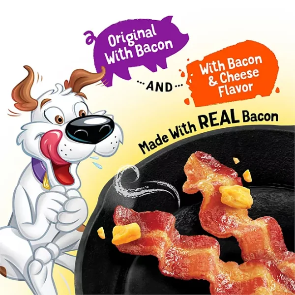 Purina Beggin' Strips Dog Treats, Bacon & Bacon + Cheese Flavors, 32 oz., 2 pk. - Image 3