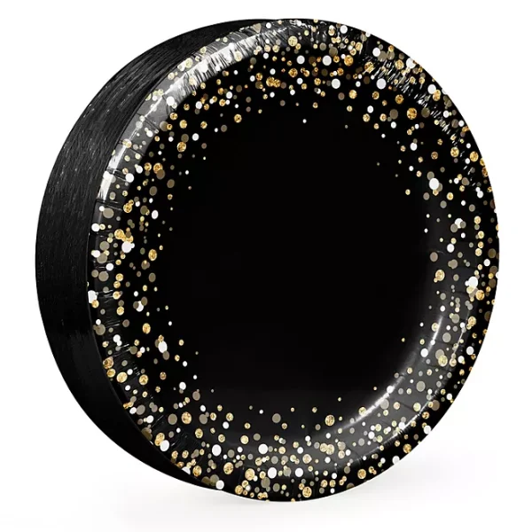 Artstyle Glittered Grad Paper Plates and Napkins Kit (285 ct.) - Image 3
