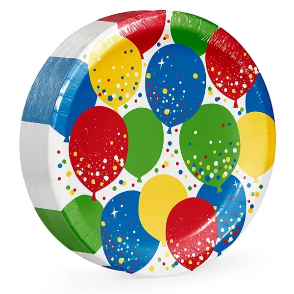 Artstyle Balloon Sparkles Birthday Paper Plates & Napkins Kit 285 ct. - Image 3