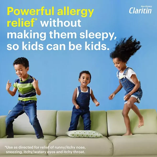 Children's Claritin Non-Drowsy Chewable Tablets, 5 mg Loratadine, Grape 40 ct./pk., 2 pk. - Image 3