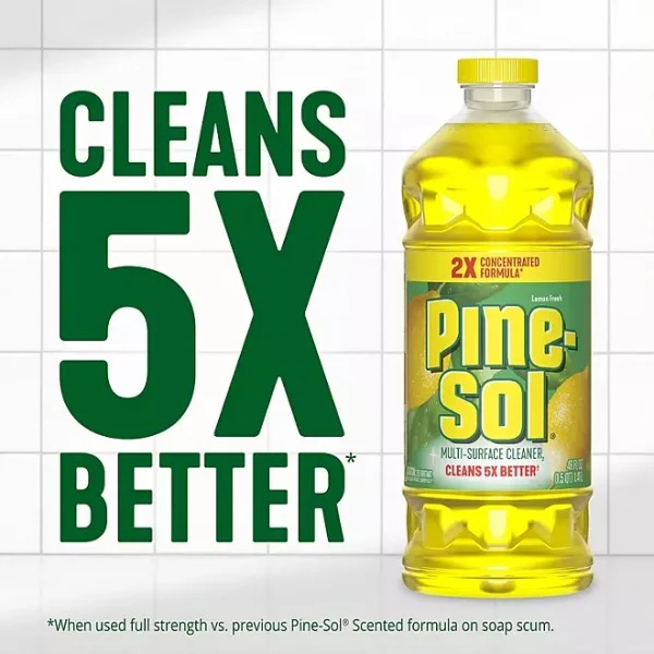 Pine-Sol Multi-Surface Cleaner, Lemon Scent, 2 ct., 120 fl. oz. - Image 2