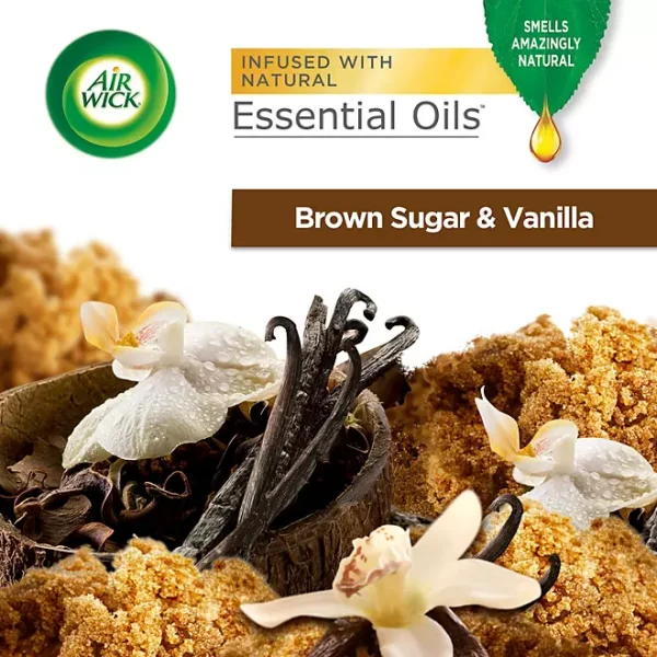 Air Wick Scented Oil Air Freshener Refills, Brown Sugar & Vanilla, 9 ct. - Image 2