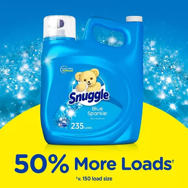 Snuggle Liquid Fabric Softener, Blue Sparkle 188 fl. oz., 235 loads - Image 3