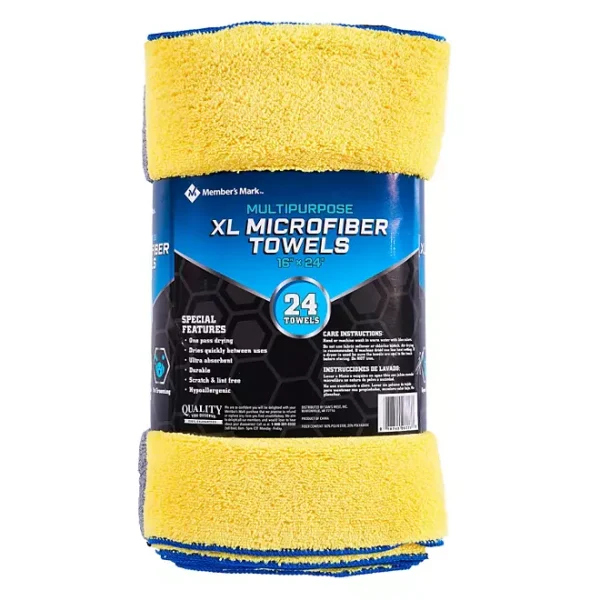 Member's Mark Microfiber Towels 24 pk., 3 Colors - Image 2