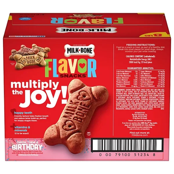 Milk-Bone Flavor Snacks Small Crunchy Dog Biscuits, 128 oz. - Image 2
