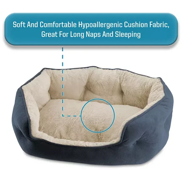 Canine Creations Cozy Oval Round Cuddler Pet Bed (Choose Size & Color) - Image 4