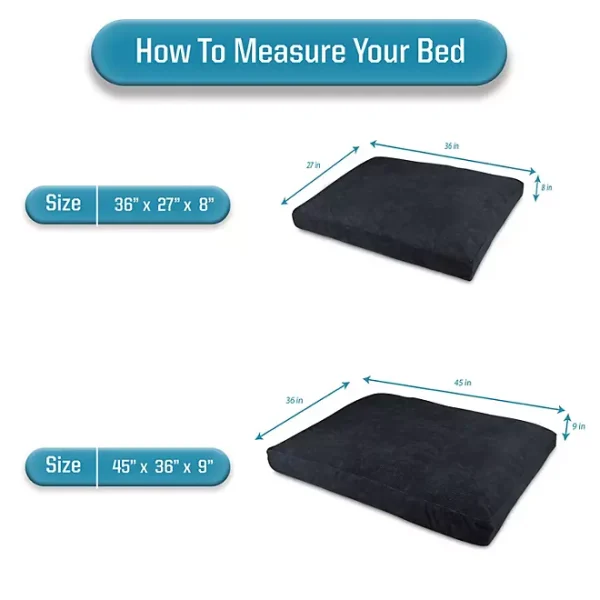 Canine Creations Orthopedic Foam Pillow Pet Bed (Choose Size & Color) - Image 2