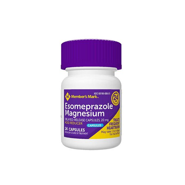 Member's Mark Esomeprazole Magnesium Capsules, 20 mg, 42 ct.