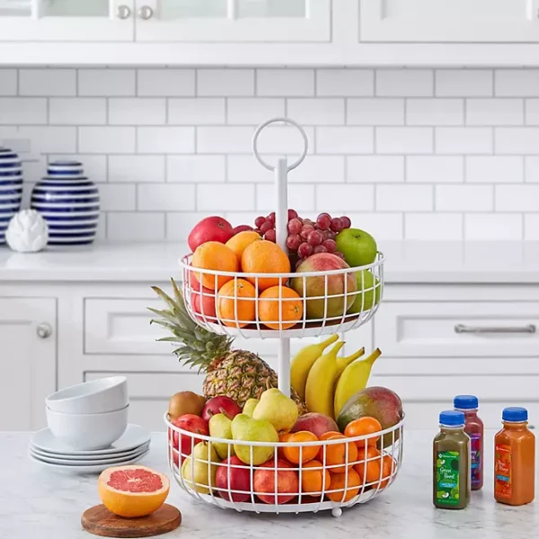 Member's Mark 2 Tier Wire Basket Stand, Assorted Colors - Image 4