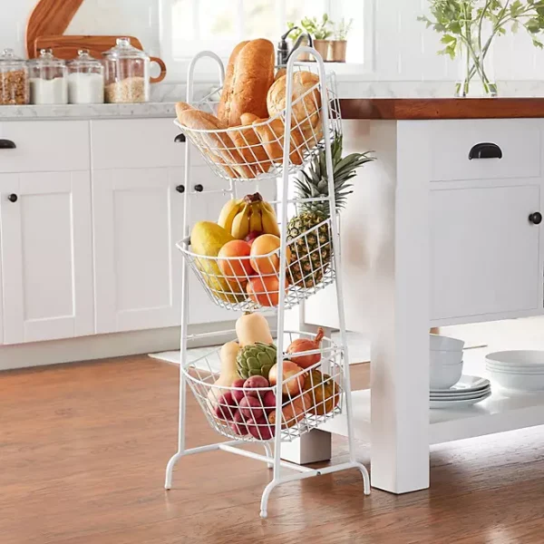 Member's Mark 3 Tiered Basket Stand (Assorted Colors) - Image 2