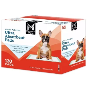 Member's Mark Multipurpose Ultra Absorbent Training Pads, 23" x 24", 120 ct.
