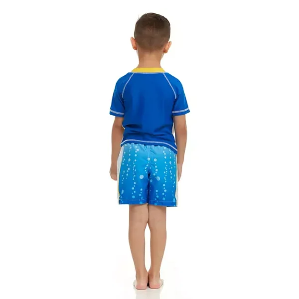 Baby Shark Rashguard and Swim Trunk Set - Image 4