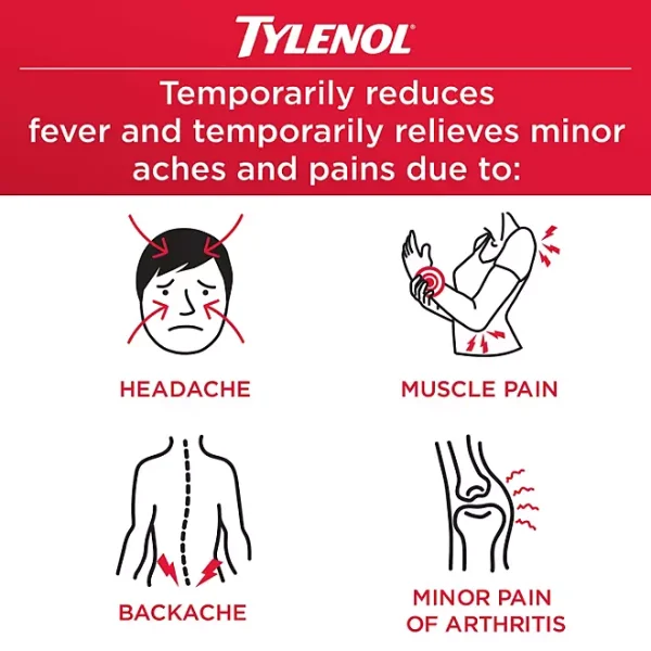 Tylenol Extra Strength Rapid Release Pain Reliever Gelcaps, 500 mg Acetaminophen, 290 ct. - Image 5