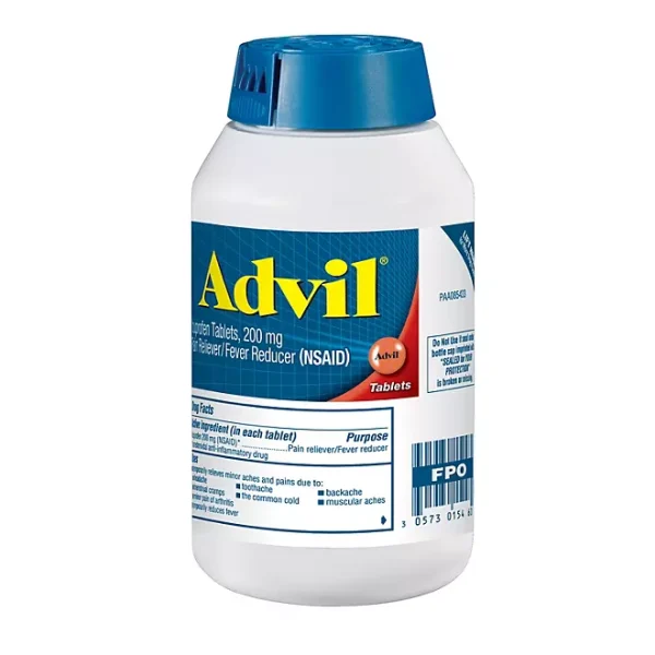 Advil Pain Reliever and Fever Reducer Tablet NSAID, 200 mg Ibuprofen, 360 ct. - Image 3