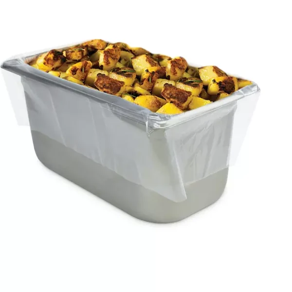 PanSaver Ovenable Pan Liners for 4” to 6" Medium and Deep Third and Quarter Size Pans 100 pk. - Image 2