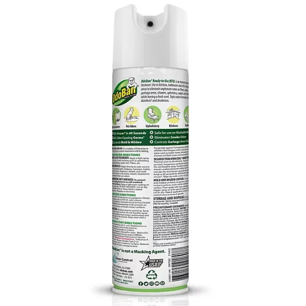 OdoBan Disinfectant Spray, 14.6 oz./can, 6 pk. (Choose Scent) - Image 2