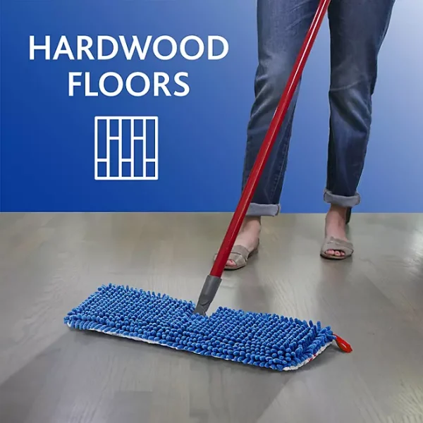 O-Cedar Hardwood Floor 'N More Microfiber Flip Mop with Extra Refill - Image 4
