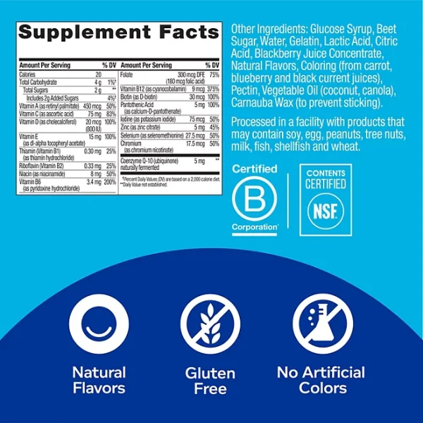 OLLY Men's Multivitamin Gummy, Blackberry 200 ct. - Image 4