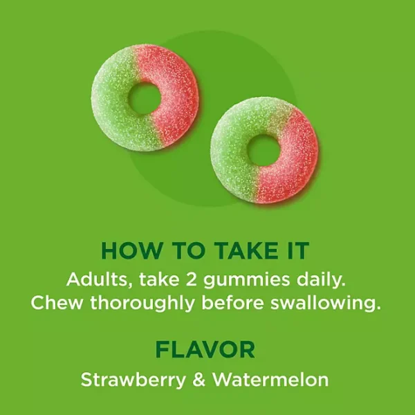 OLLY Fiber Gummy Rings 5g Prebiotic Fiber, Strawberry Watermelon 90 ct. - Image 4